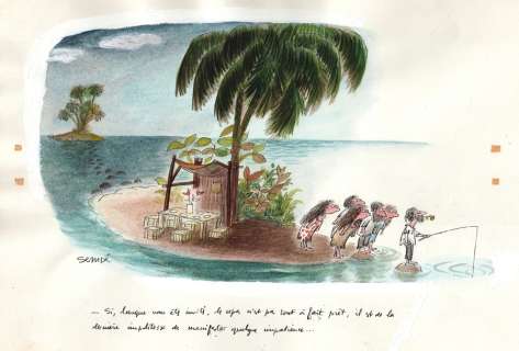 Sempé | Si, lorsque vous êtes invités, le repas n’est… | Millon