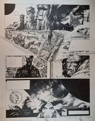 Druillet, Philippe - 1 Original page - Lone Sloane - Chaos - 2000 | Catawiki