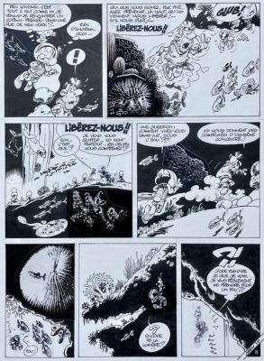 Seron, Pierre - 1 Original page - les Petits Hommes - les Fourmicrabes - 2001 | Catawiki