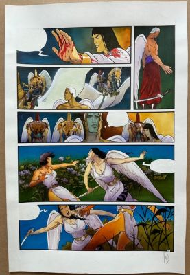 Reculé, Henri - 1 Original colour page - Les Immortels - La Volonté du mal - 2002 | Catawiki