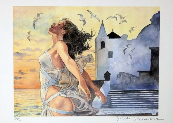 Milo Manara - lito "Ischia Forio 2" P.A. - 1 Ischia - EO - 2006 | Catawiki