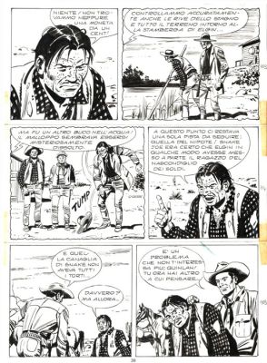 Letteri, Guglielmo - 2 Original page - Tex #406 - "Uomini crudeli" - 1994 | Catawiki
