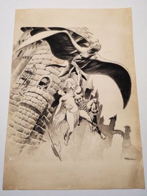 Marco Torricelli - Illustration originale - Fantasy - "Dragoland" - 1992