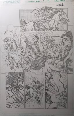 Sergio Dávila (Pencil) Original page - Swords of Sorrow - Swords of Sorrow #4, Page 14 | Catawiki