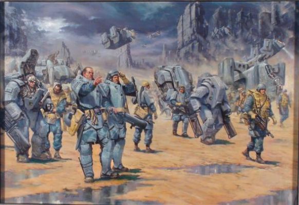 Karl Kopinski - Illustration originale - Game AT 43