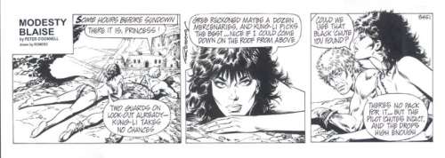 Romero, Enrique Badia | Original inked strip (8451)  - Modesty Blaise | Catawiki