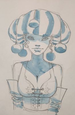 Andreae, Jean-Baptiste - 1 Original colour drawing - Lolita - 1997 | Catawiki