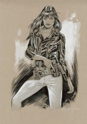 Formosa, Gil - 1 Original drawing - Buck Danny - Lady X - Gun | Catawiki