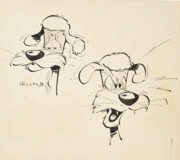 Attribué Ã  GOTLIB (Né en 1934). Etude de personnage. Dessin Ã  l’encre de chine. [...] | Arthema Auction