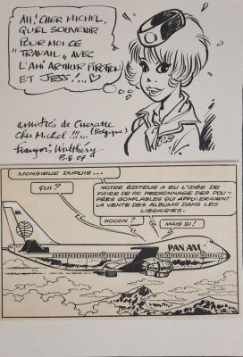François Walthery et Arthur Piroton - 1 Original drawing - Natacha, Jess Long - 2007 | Catawiki