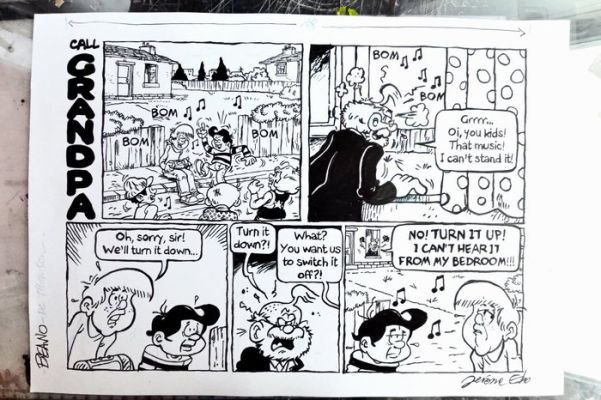 Eho, Jérôme - 1 Original page - BEANO - GrandPa