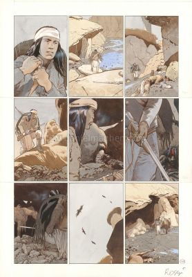 Christian Rossi | Comanche Trail, Planche originale n° 103 | Daniel Maghen