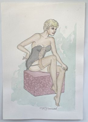 Dessin original en couleur, dédicacés et signés par Renaud ( 30 x 21 cm ) – Dédicace avec cadre - C - 1 Album - EO | Catawiki