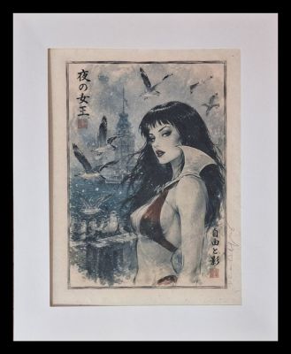 Emma Wildfang - Vampirella - Series " Tokyo Pop Icons inspired by Banksy" | Catawiki