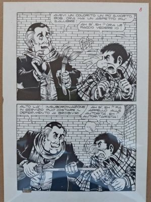 Magnus - Original page - Alan Ford - N. 58 - Un tuffo nel vuotto - 1974 | Catawiki