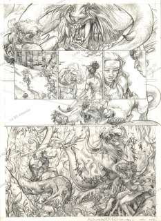 Cinzia DI FELICE - Planche Originale La Fontaine dans le ciel Tome 1 Planche 02