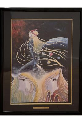 Lot 309 - After Leiji Matsumoto (1938–2023) A large-format print featuring the three heroines from the *Maetel Legend: Densetsu… | Piasa