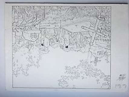 Erbetta, Luca - original drawing  - Watch  - "Crépuscule"