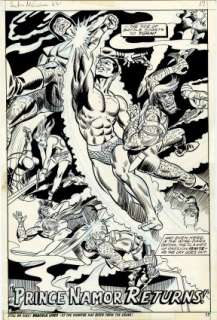 Kweskin, Sam - SUB-MARINER (1968-74) #62 Splash Page | ComicConnect