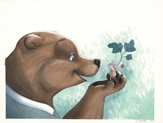 Julie Mellan | Les merveilleuses histoires de Grand Père dans la forêt - Illustration originale | Daniel Maghen