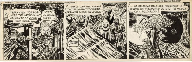 Wunder, George - TERRY AND THE PIRATES DAILY Strip Art | ComicConnect