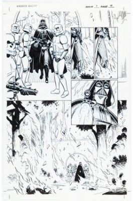 Gibbons, Dave - STAR WARS: VADER’S QUEST #1 Half Splash | ComicConnect (Buy It Now)