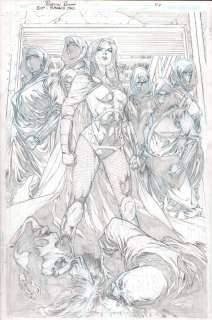 Robson Rocha | Birds of Prey: Future’s End #1 P.3 - Black Canary Leading League of Assassins Splash - 2014 | Anthony’s Comic Book Art