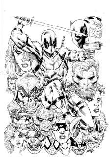 Rob Liefeld - Deadpool #300 Cover by Rob Liefeld
