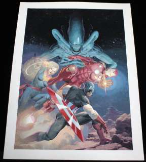 Esad Ribic - Aliens Vs. Avengers #1 Cover Art - Signed - 2024