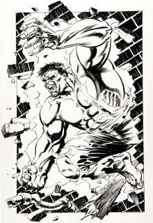 Bill Reinhold - Marvel Fanfare #41 Large Publishedâ Incredible Hulk Pin Up (1988)