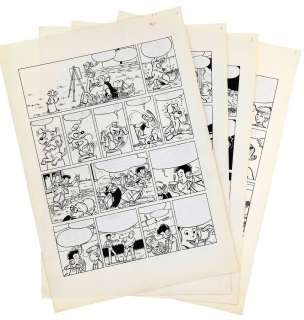 Craenhals - Lot 397 - Les 4 As, ensemble complet des 46 planches à…