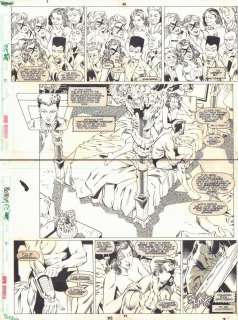 Dan Panosian, Jeff Johnson | Wonder Man #19 Pgs. 30 & 31 - Sexy Babe in Bed Vertical Dps - 1993 | Anthony’s Comic Book Art