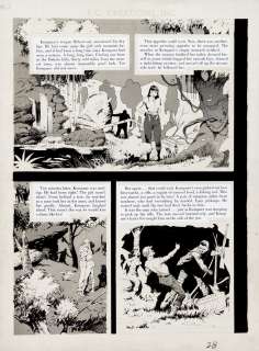 Al Williamson Frank Frazetta Angelo Torres - Ec Crime Illustrated #3 P 2 (Very Large Page! Williamson, Frazetta, Crandall, Torres Inking!) 1956