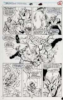 Sal Buscema - Spectacular Spider-Man #189 P 16 (Historic 30Th Anniversary Green Goblin Issue! the Goblin Battles the Molten Man Throughout!) 1992