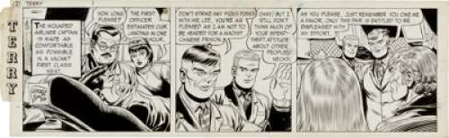 George Wunder Terry and the Pirates Daily Comic Strip Original Art dated 2-10-70 (News Syndicate Co., Inc., - | Heritage