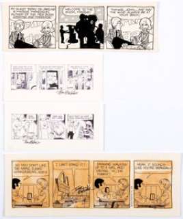 Tom Batiuk Funky Winkerbean and Other Features Daily Comic Strips Original Art Group of 12 (Field Enterprises, -