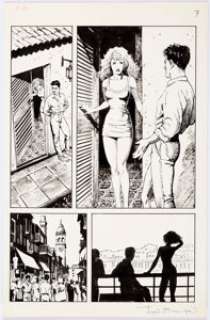 John Bolton Classic X-Men #24 Page 7 Original Art (Marvel, 1988). Jean Grey takes some time off for sightseeing - | Heritage