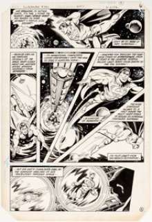 Eduardo Barreto Superman #397 Page 6 Original Art (DC, 1984). Superman encounters a space warp and an alien - | Heritage