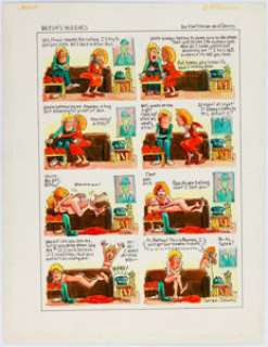 Harvey Kurtzman and Sarah Downs Playboy Magazine: "Betsy’s Buddies" Complete 1-Page Story Original - | Heritage