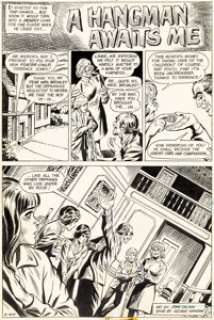 John Calnan The Unexpected #158 Complete 8-Page Story Original Art  (DC, 1974). In "A Hangman Awaits - | Heritage