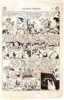 Ed Smalle Action Comics #199 Congo Bill Story Page 2 Original Art (DC, 1954). Congo Bill leads a group of - | Heritage