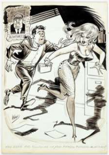 Bill Ward Joker September 1963 Illustration Original Art (Humorama, 1963). Classic Good Girl Gag artist Bill - | Heritage