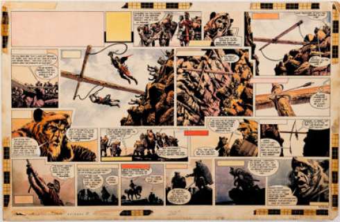 Frank Bellamy Eagle Magazine V14#26 "Heros the Spartan" Two-Page Spread Original Art (Longacre Press, - | Heritage