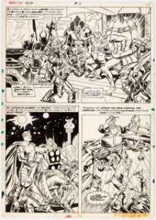 John Buscema and Tony DeZuniga Thor Annual #5 Story Page 11 Original Art (Marvel, 1976). A fantastic page - | Heritage