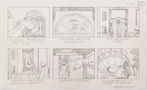 Jack Kirby Fantastic Four "The Menace of Magneto" Storyboard #15 Original Animation Art - | Heritage