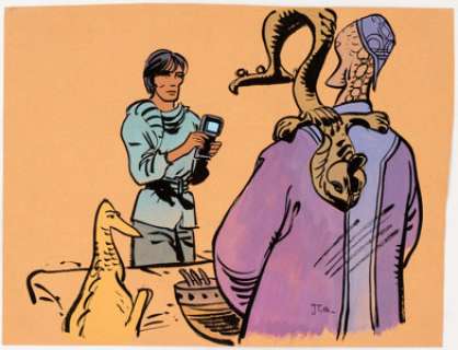 Jean-Claude Mézières - Valerian Original Art Illustration (undated). A wonderful piece, it - | Heritage
