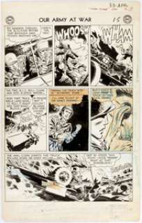 Joe Kubert Our Army at War #33 Story Page 5 Original Art (DC, 1954).... | Heritage