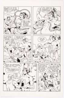Dave Stevens and Will Meugniot Tarzan Monthly #1 Story Page 14 Original Art (Byblos Productions, 1977)....