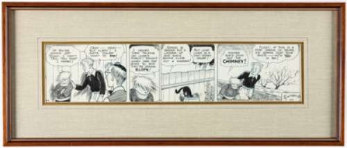 Merrill Blosser Freckles and His Friends Daily Comic Strip Original Art dated 8-31-39 (NEA, 1939). June and -