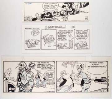 Bud Blake and Others - Tiger and Other Daily Comic Strips Original Art Group of 3 (various, c. 1970s-2004).... (Total: 3 Original Art)